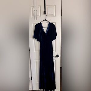 Elegant Navy Maxi Dress/ never worn